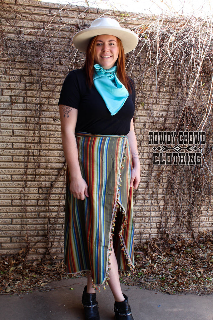 Santa Fe Serape Skirt skirt Rowdy Crowd Clothing   
