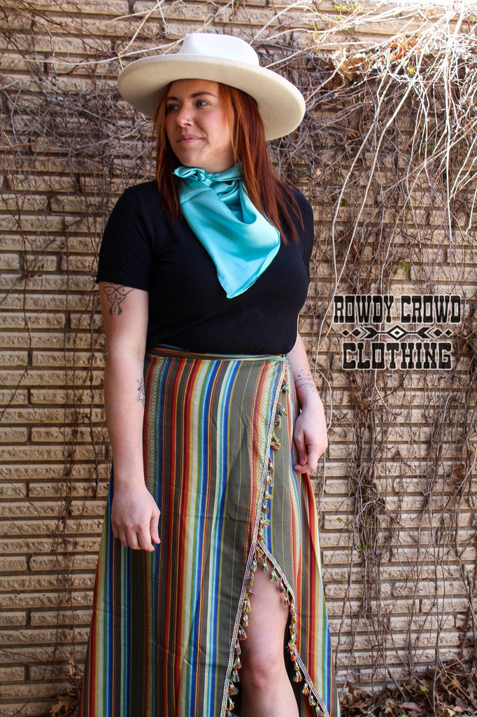 Santa Fe Serape Skirt skirt Rowdy Crowd Clothing   