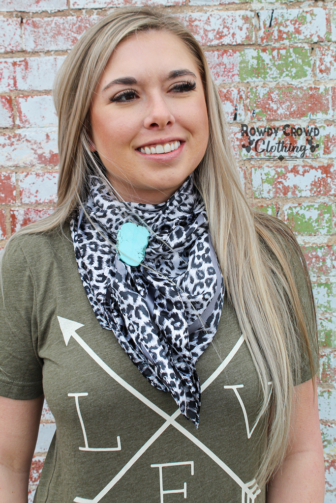 Snow Leopard Wild Rag Wild Rag Rowdy Crowd Clothing   