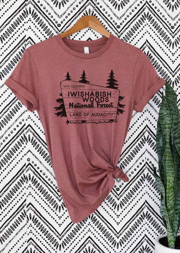 Iwishabishwoods Short Sleeve Tee [4 Colors] mauve