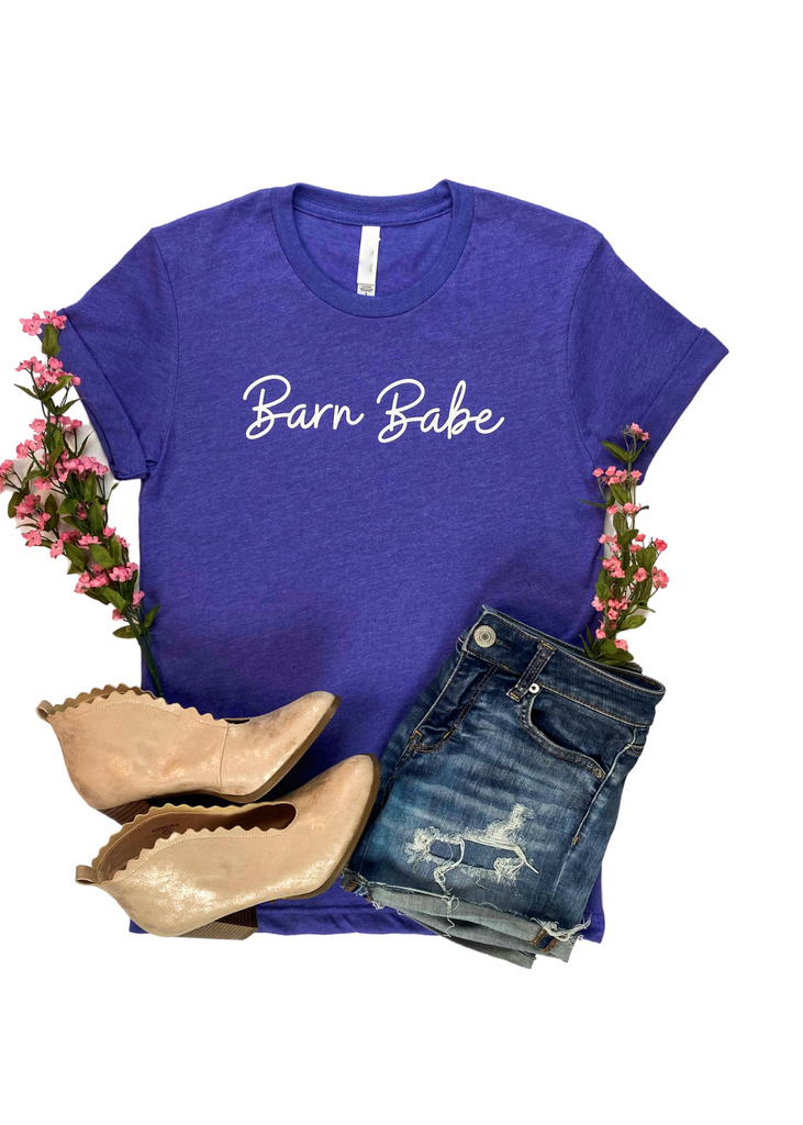 Lapis Barn Babe Graphic Short Sleeve Tee tcc graphic tee The Cinchy Cowgirl   