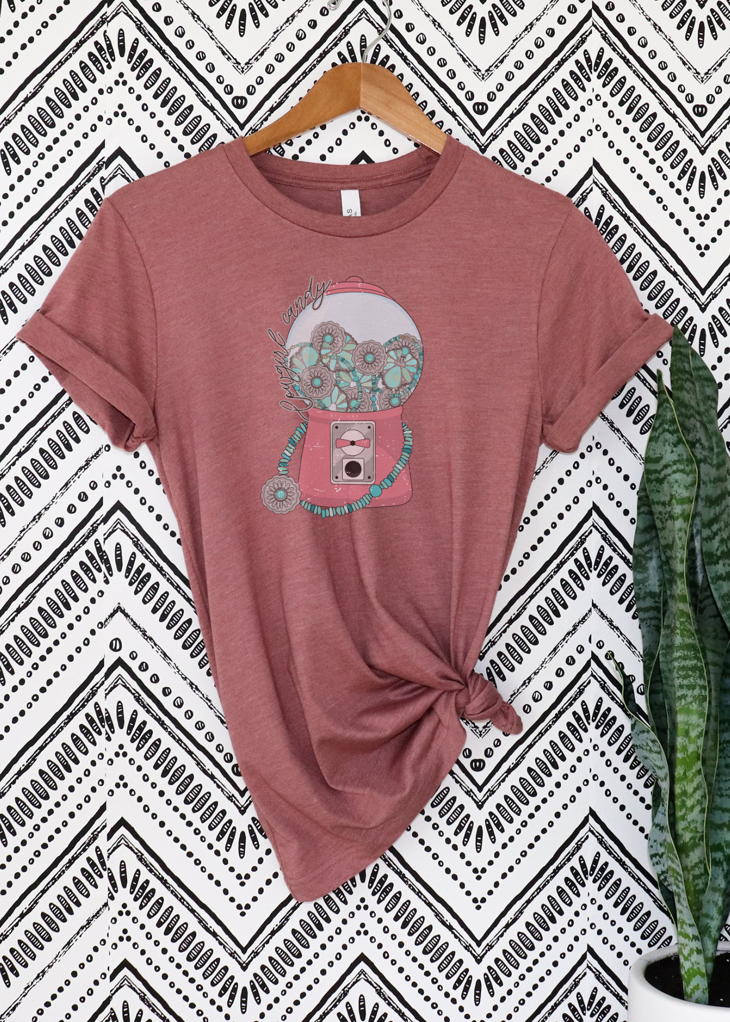 Mauve Cowgirl Candy Short Sleeve Tee tcc graphic tee- PT The Cinchy Cowgirl   