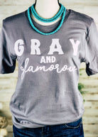 Storm Gray & Glamorous Short Sleeve Graphic Tee tcc graphic tee The Cinchy Cowgirl   