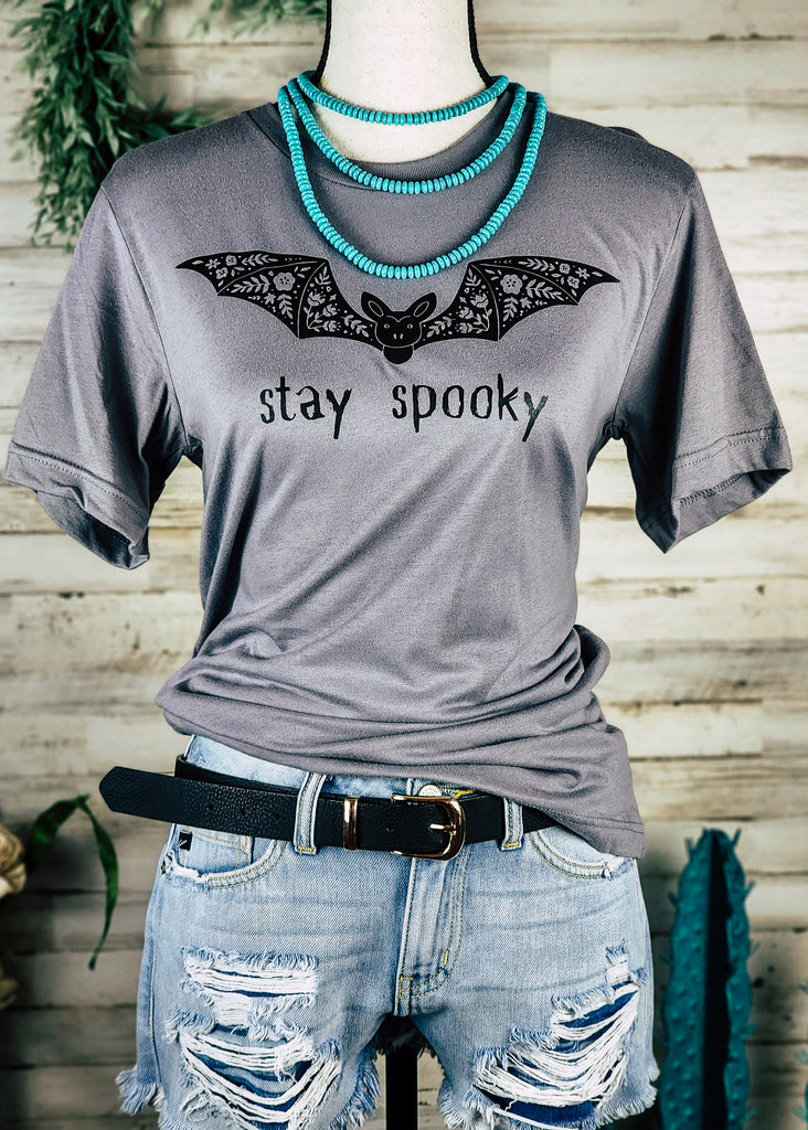 Storm Stay Spooky Short Sleeve Graphic Tee tcc graphic tee The Cinchy Cowgirl   