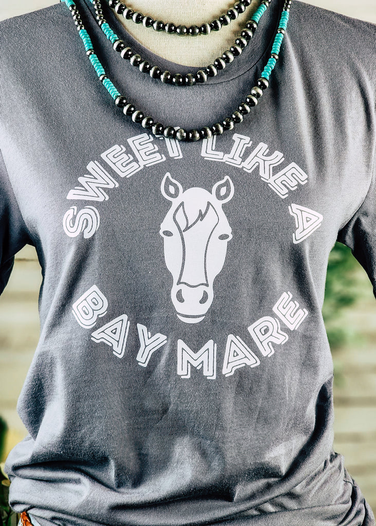 Storm Sweet Like A Bay Mare Short Sleeve Graphic Tee tcc graphic tee The Cinchy Cowgirl   