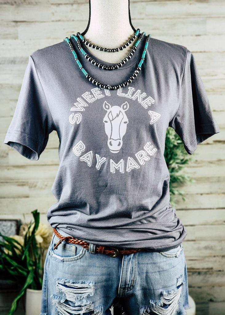Storm Sweet Like A Bay Mare Short Sleeve Graphic Tee tcc graphic tee The Cinchy Cowgirl   
