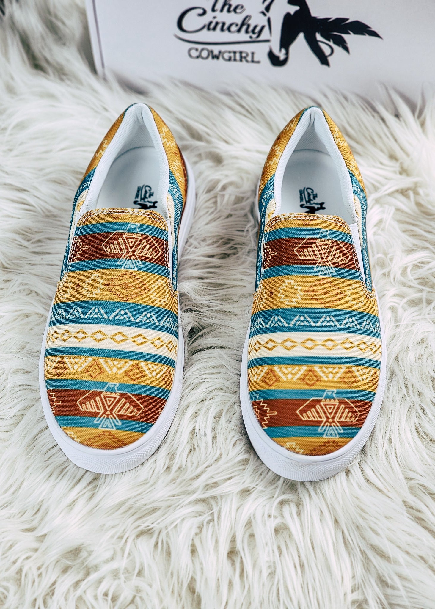 Thunderbird Aztec Slip On Sneaker Shoes