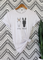 PERSONALIZED Horse Name Color Horse Head Tee Personalized Horse Head Tee The Cinchy Cowgirl   