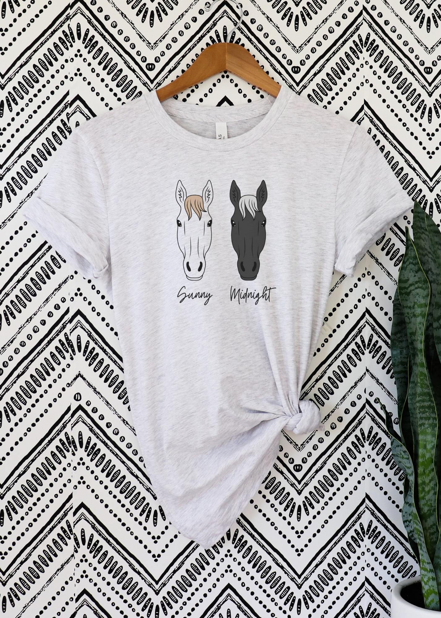 PERSONALIZED Horse Name Color Horse Head Tee Personalized Horse Head Tee The Cinchy Cowgirl   