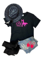 Black Logo Short Sleeve Tee [FREE Logo Sticker!] tcc logo tee The Cinchy Cowgirl   