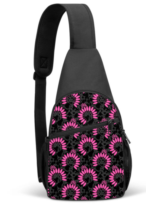 Pink Squash Blossom Sling Bag sling bag The Cinchy Cowgirl   