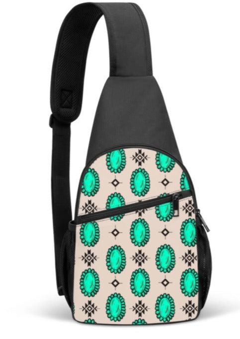 Squash Blossom Aztec Sling Bag sling bag The Cinchy Cowgirl   