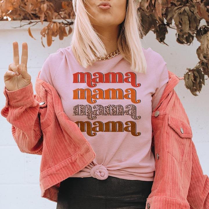 Peach Mama Retro Tee graphic tee - dropship thelattimoreclaim   