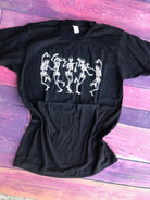 Black Skeleton Soiree Tee graphic tee - dropship thelattimoreclaim   