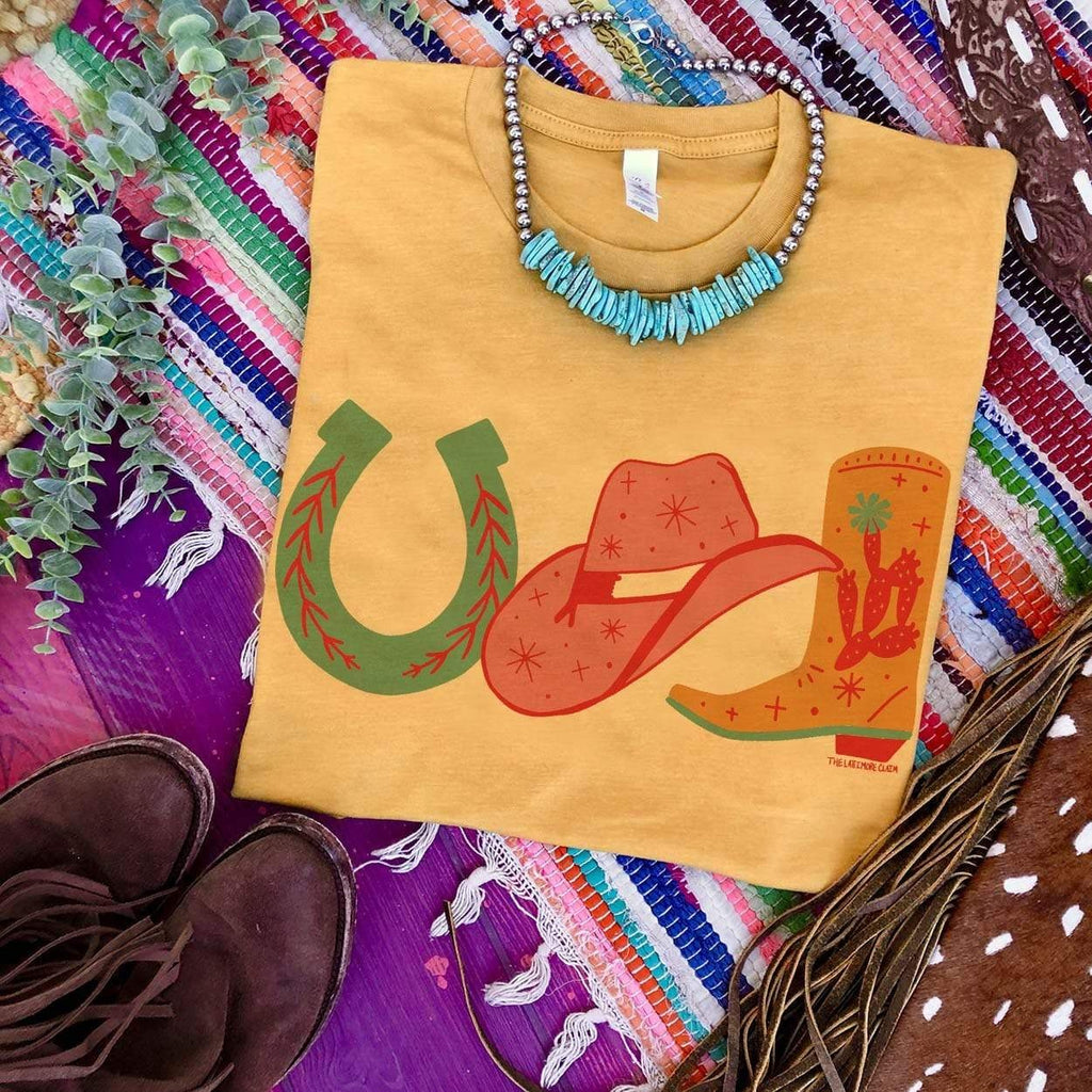 Mustard Rodeo Cowgirl Tee