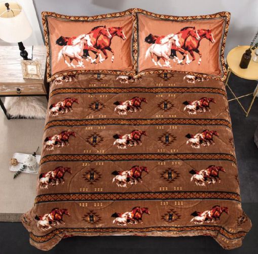KING Size Borrego Running Horse Comforter Set comforter Shiloh   
