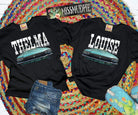 Thelma & Louise (White or Black) Tee graphic tee - dropship thelattimoreclaim   