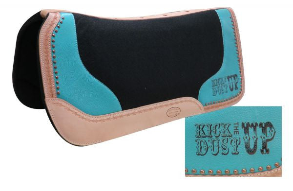 Turquoise Kick The Dust Up Saddle Pad  The Cinchy Cowgirl   