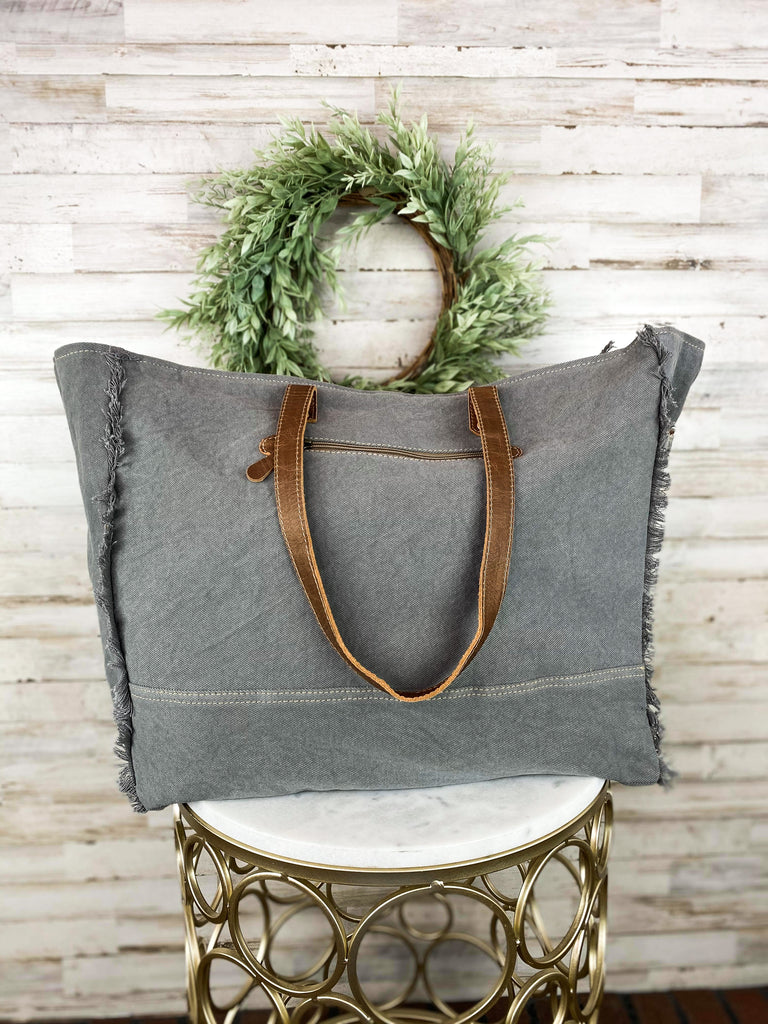 Multi-Colored Rug Weekender Handbag