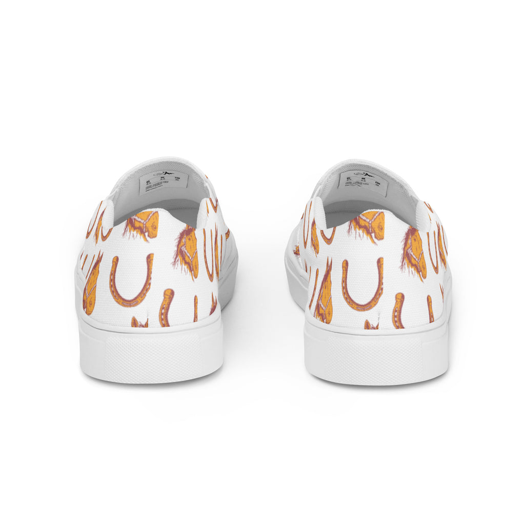 Horse Heaven Slip On Sneaker Shoes POD Slip On The Cinchy Cowgirl   