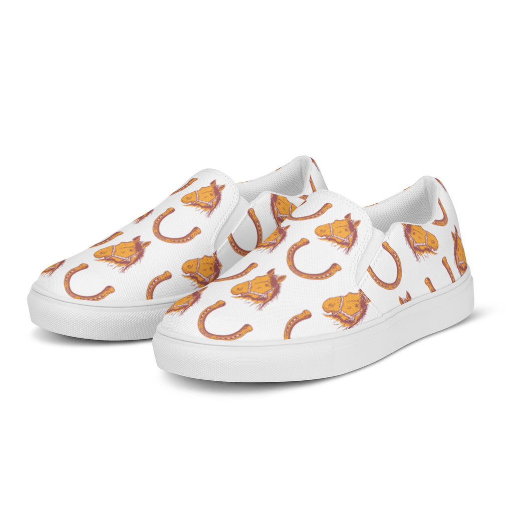 Horse Heaven Slip On Sneaker Shoes POD Slip On The Cinchy Cowgirl   